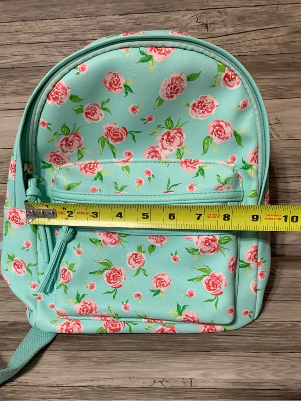Floral Mint Mini Backpack - Picture 3 of 6
